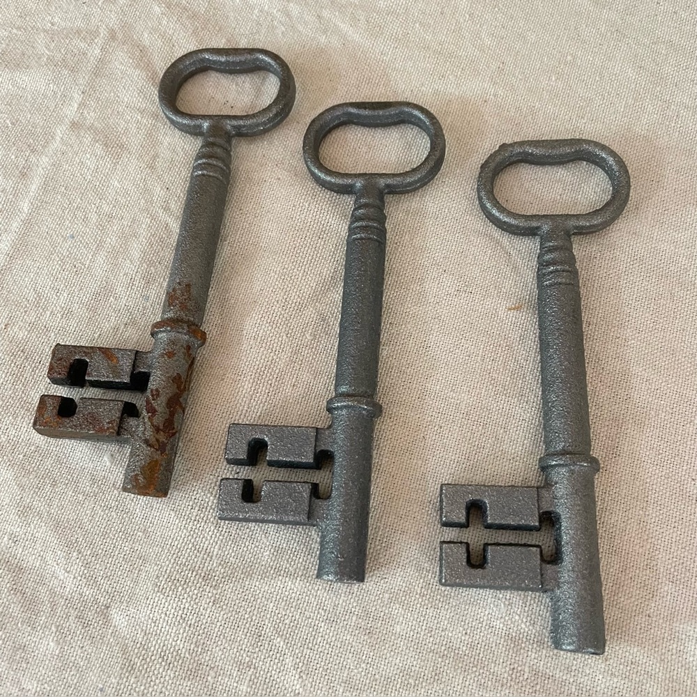 Iron Skeleton Keys ave de (hembra) Ogun Santeria Oggun Orisha Key Ifa Yoruba